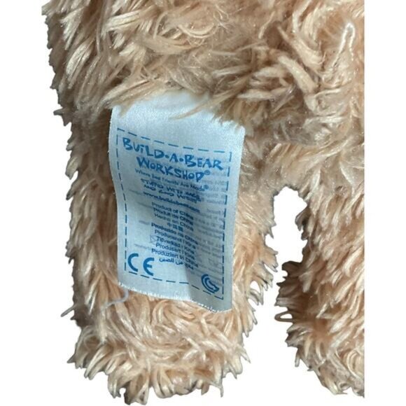 Build A Bear BAB Cream Stuffed Animal Bear plush Toy - Picture 6 of 8